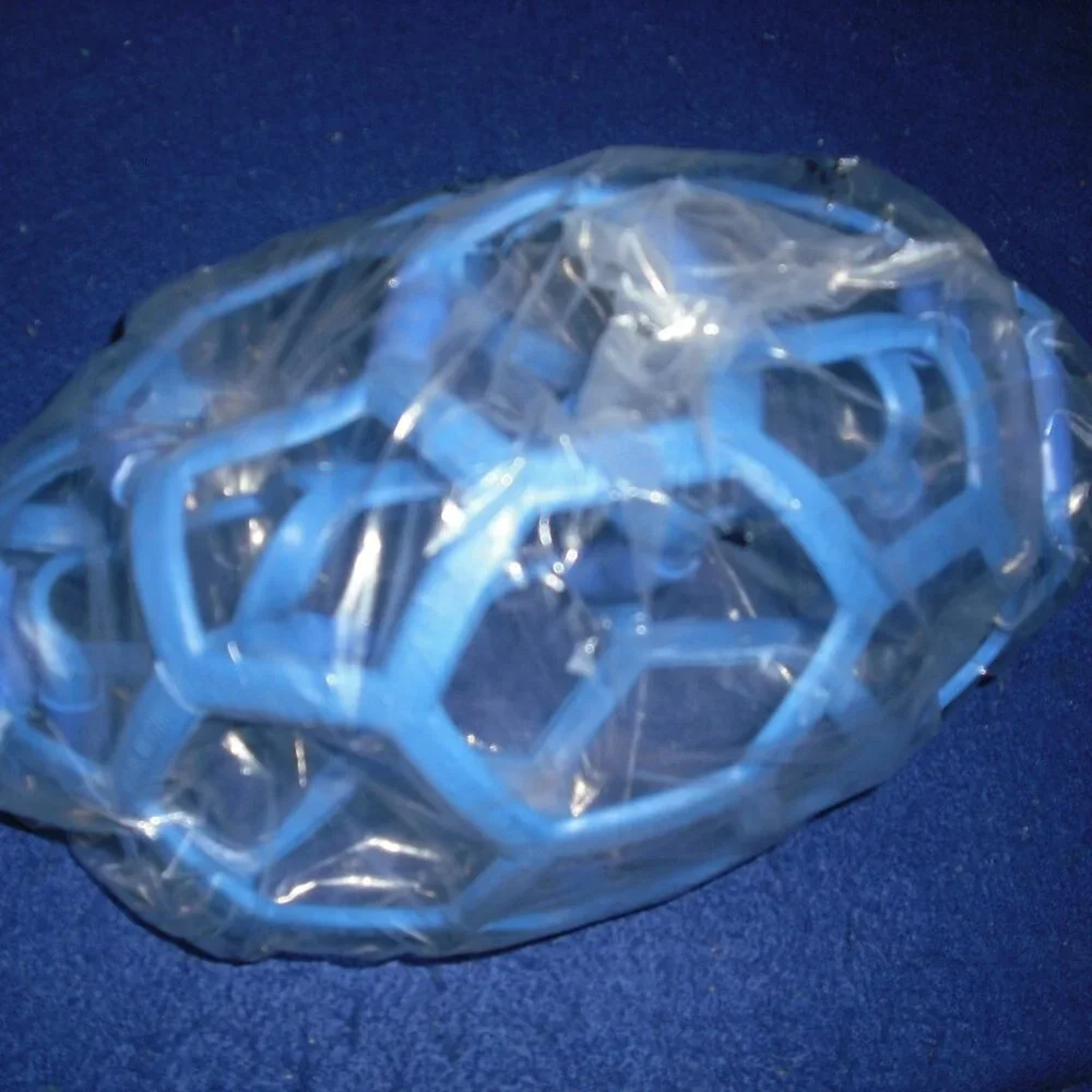 Ball Grip Holes Play Catch Washable, Blue NEW